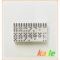 Double six gold double-decker domino set